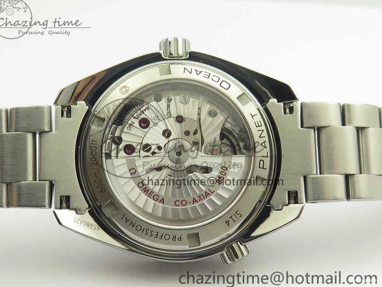 0801 Durable Planet Ocean Professional Ceramic Bezel 42mm 1:1 MK Best Edition Silver Markers On SS Bracelet A 8085
